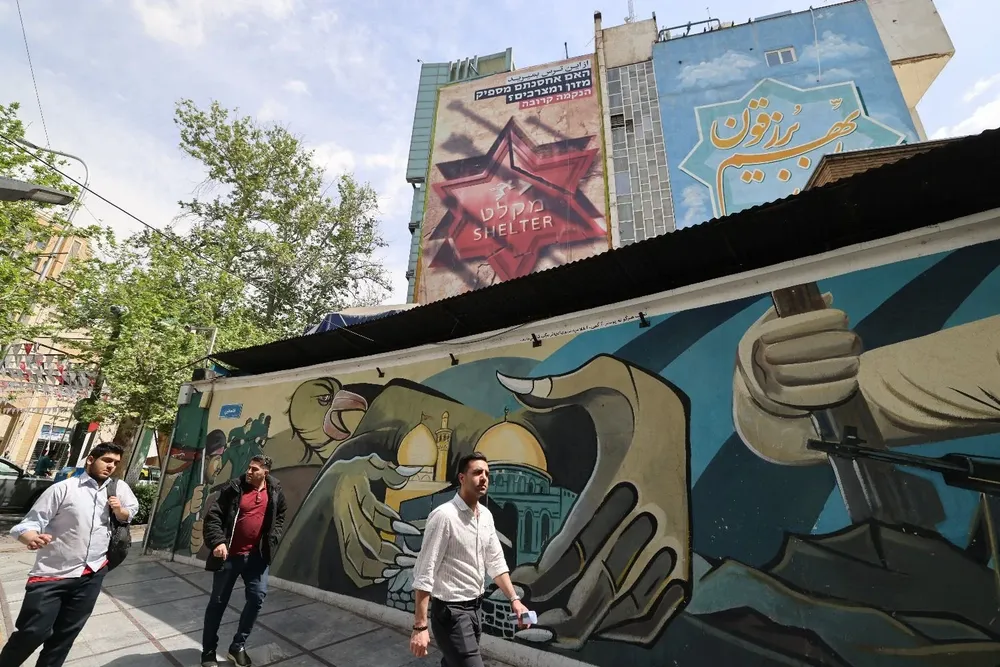 Propaganda anti-israelí en Irán.