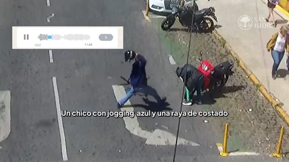 Le pegó a un ladrón con su casco y evitó que le robaran la moto