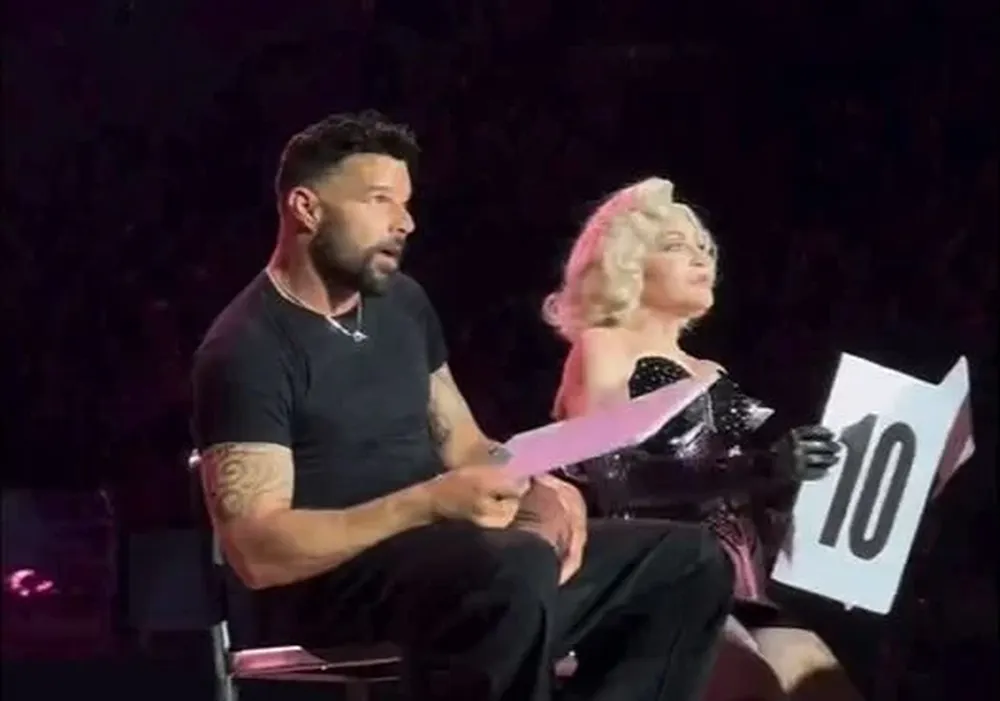 Ricky Martin y Madonna en el show