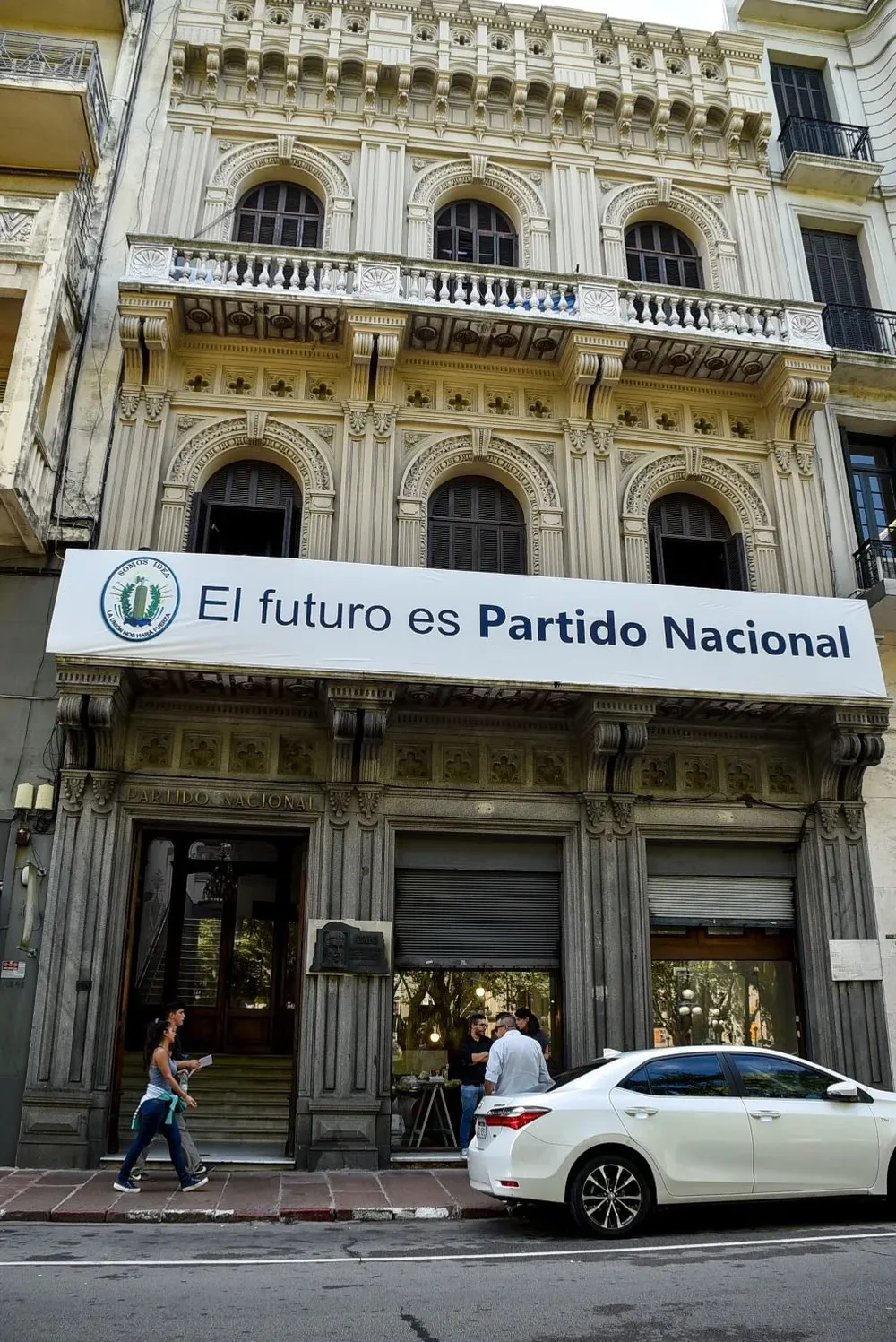 Archivo. Fachada de la casa del Partido Nacional