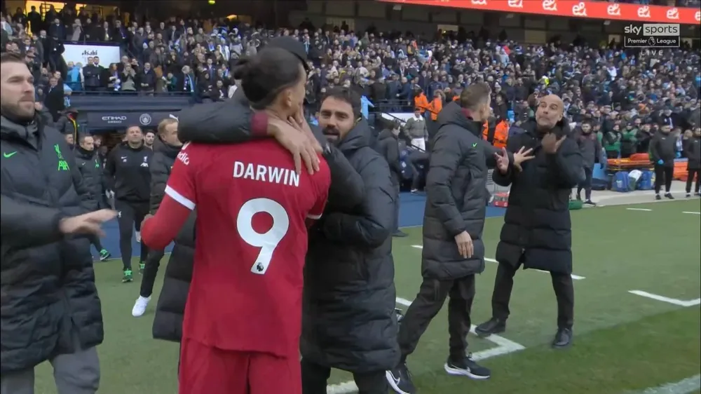 Darwin explotó contra Guardiola el pasado sábado