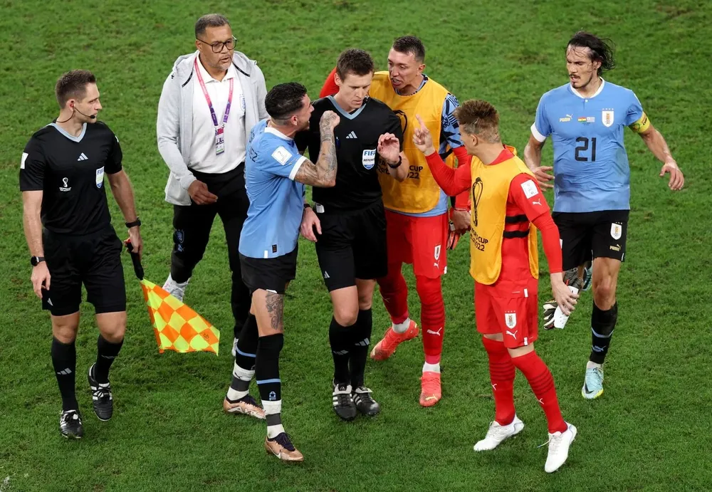 La bronca de Uruguay tras el partido ante Ghana