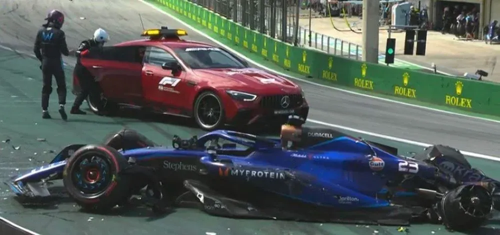 El auto de Kevin Magnussen quedó inutilizable para una segunda largada en el Gran Premio de Brasil de Fórmula 1