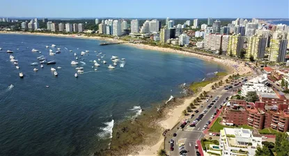 Vista aérea de Punta del Este.