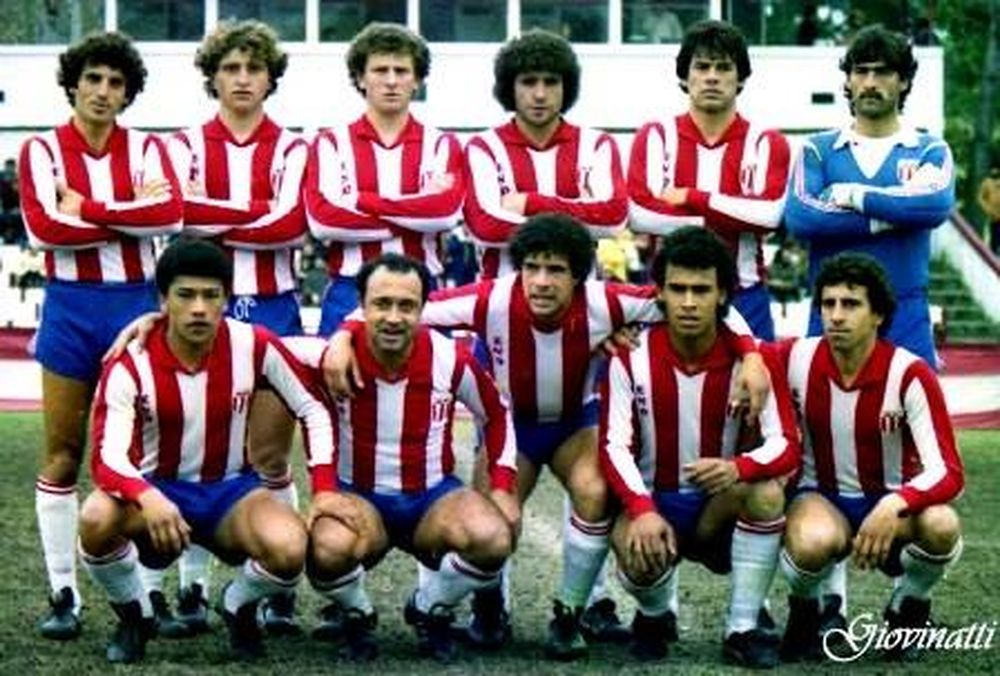 River Plate 1992; Gustavo Ancheta es el segundo de los parados, desde la izquierda