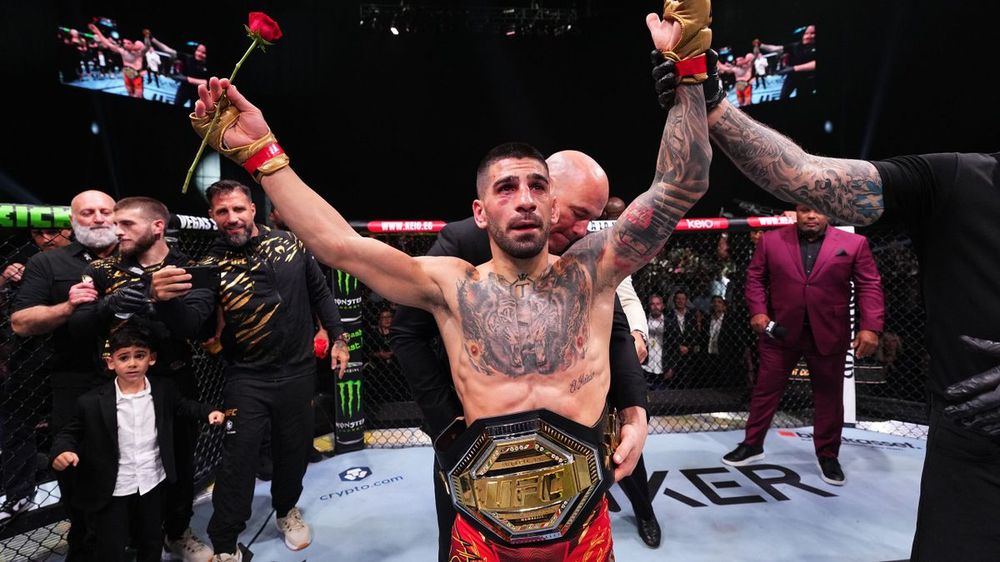 Illia Topuria se convierte en campeón mundial de UFC en Nevada.