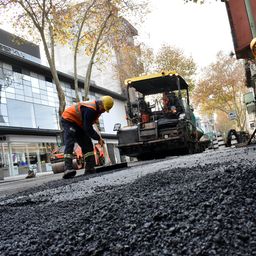 Obras en la calle Canelones en el año 2019 Obras en la calle Canelones en el año 2019