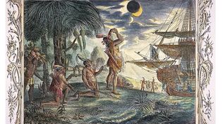 Cristóbal Colón usó un almanaque para predecir un eclipse lunar y logró engañar a los habitantes de Jamaica para que ayudaran a su tripulación.