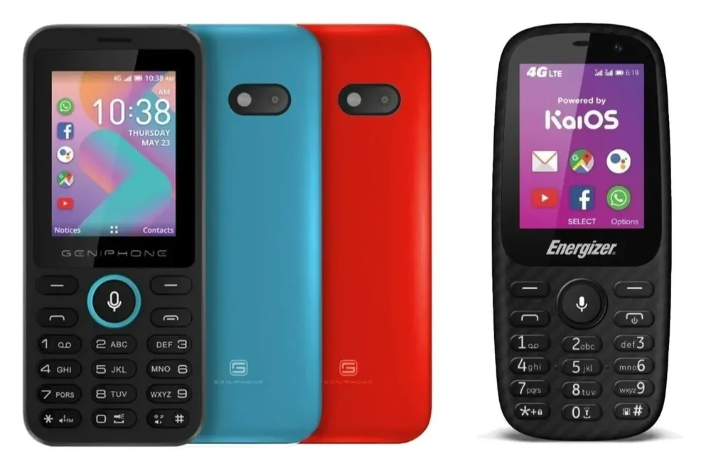 Modelos de celulares con el sistema operativo KaiOS.
