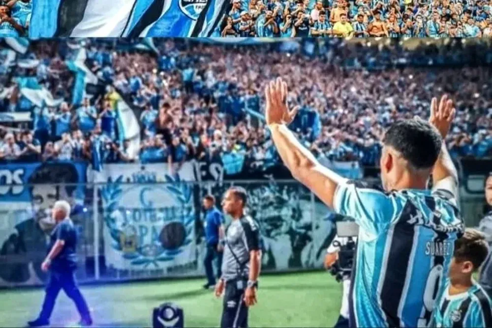 Luis Suárez se despide del Arena do Gremio