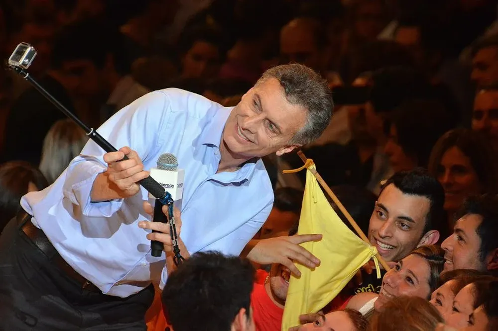 Macri en el cierre de campaña.