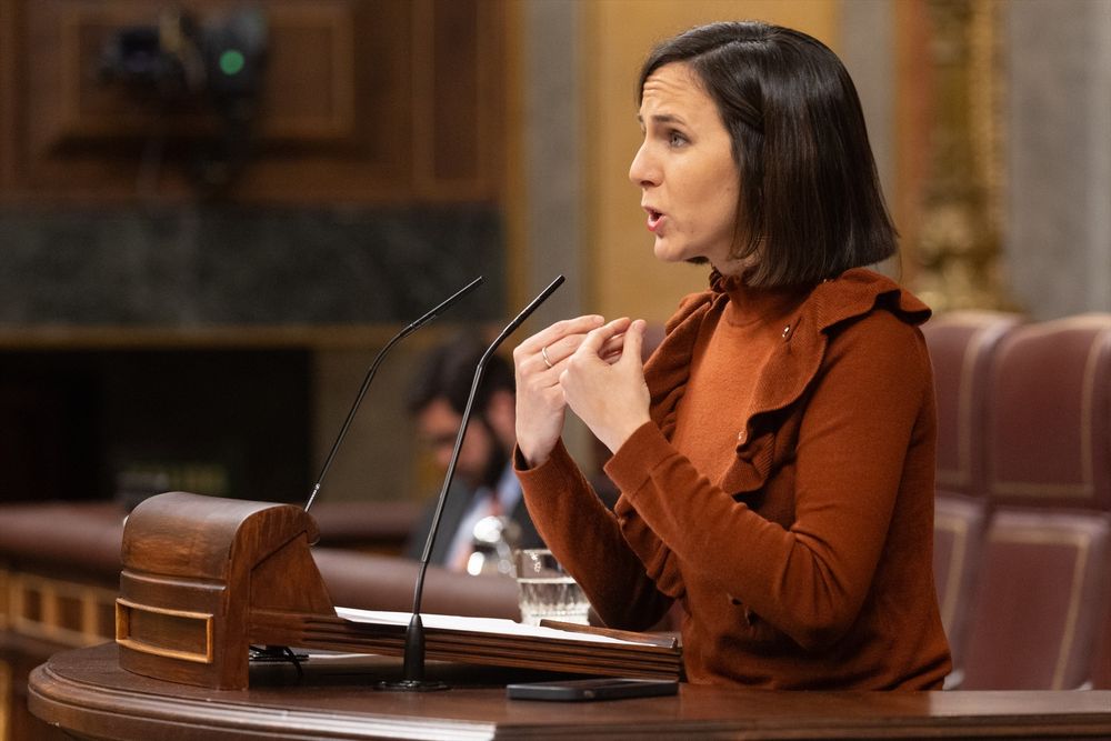 La secretaria general de Podemos, Ione Belarra.