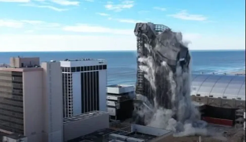 Derribo del hotel casino de Trump en Atlantic City
