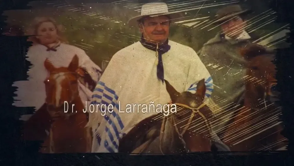 Captura del video del Partido Nacional en homenaje a Jorge Larrañaga