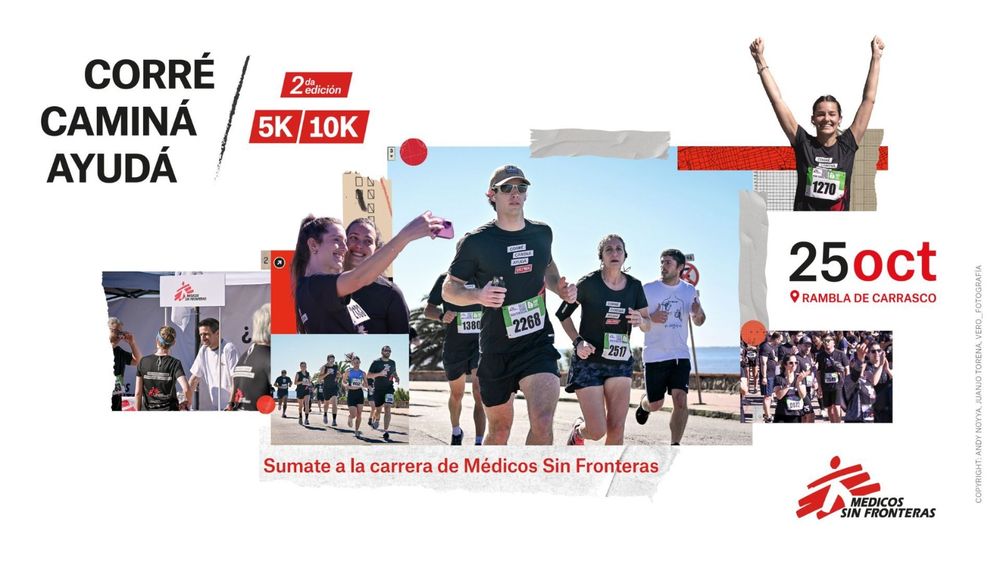 La carrera de Médicos Sin Fronteras en Montevideo 2026