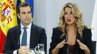Yolanda Díaz y Carlos Cuerpo