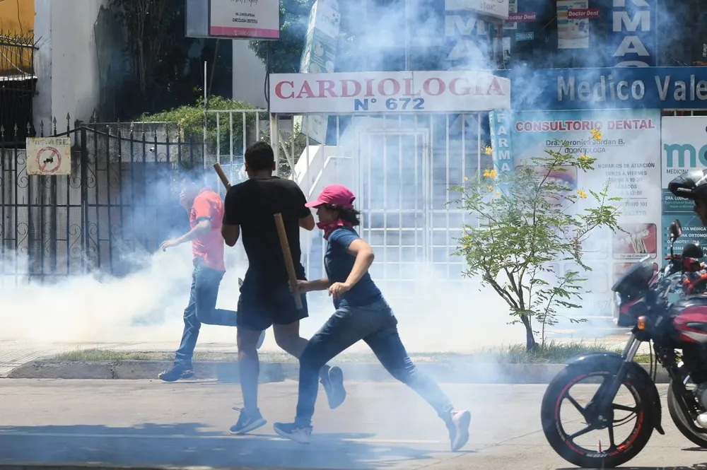 Manifestaciones en Bolivia