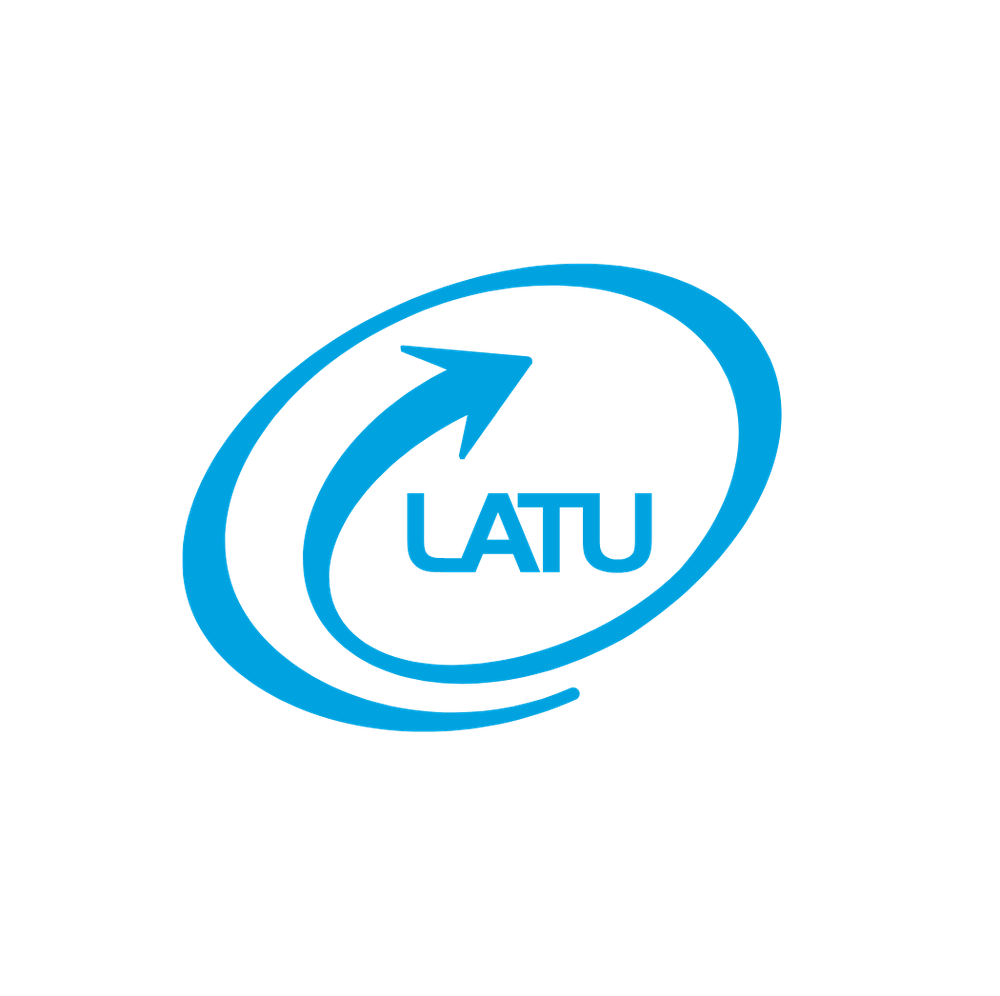Logo LATU celeste sin fondo