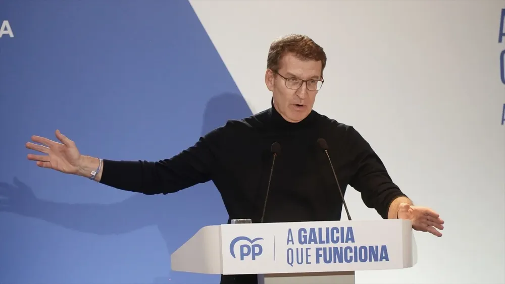 El presidente nacional del PP, Alberto Núñez Feijóo.