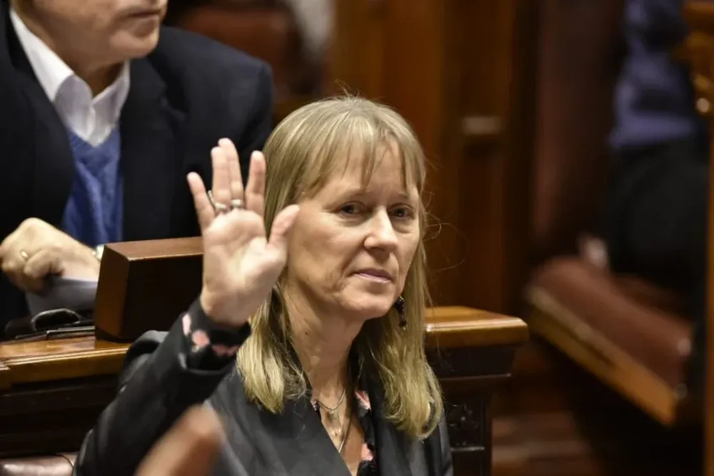 Claudia Hugo en el plenario de Diputados