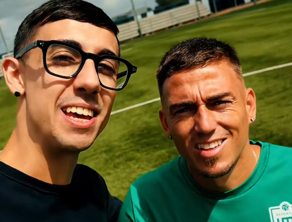 Joaco de Piedras Blancas junto a Cristian Almeida, nuevo fichaje del Deportivo LSM