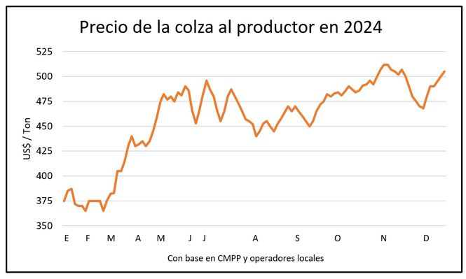 Mercado de granos: la colza en gran momento.