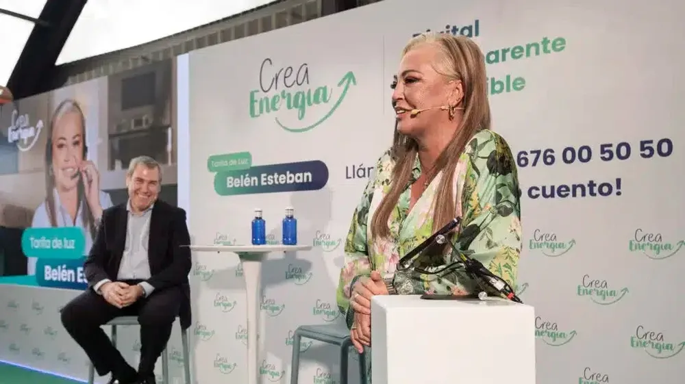Belén Esteban en la presentación de Crea Energía