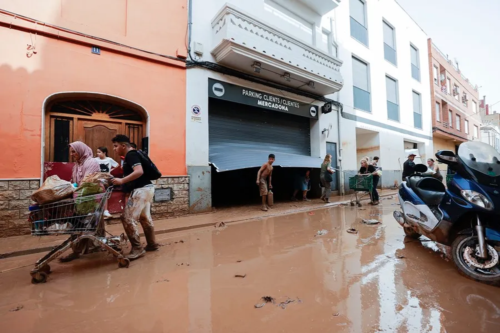 Uruguaya vivió el fuerte temporal que afectó Valencia