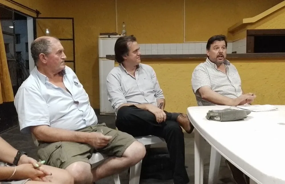 José Luis Strazzarino, Nicolás Chiesa y Adrián Peña.