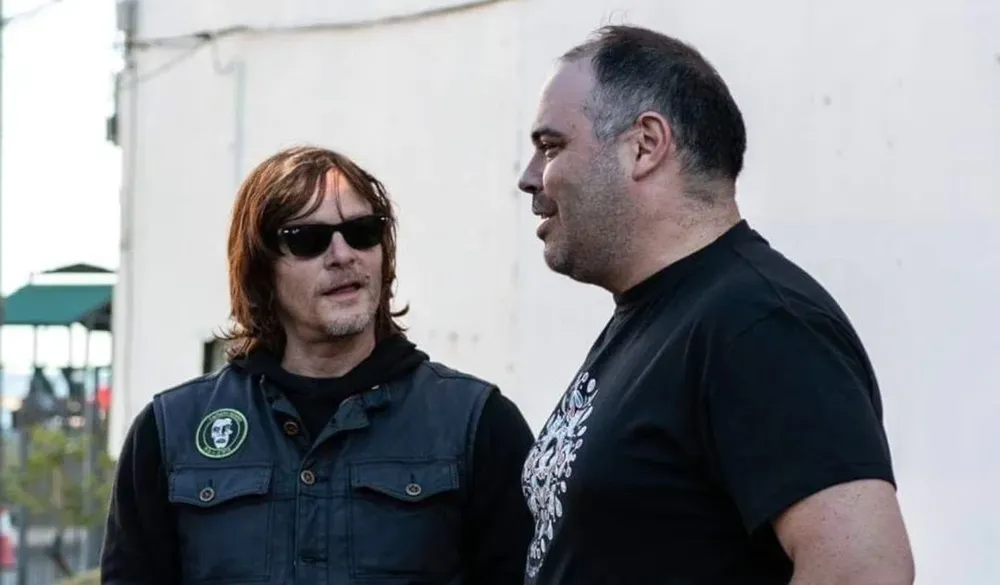 Norman Reedus y Christian Font