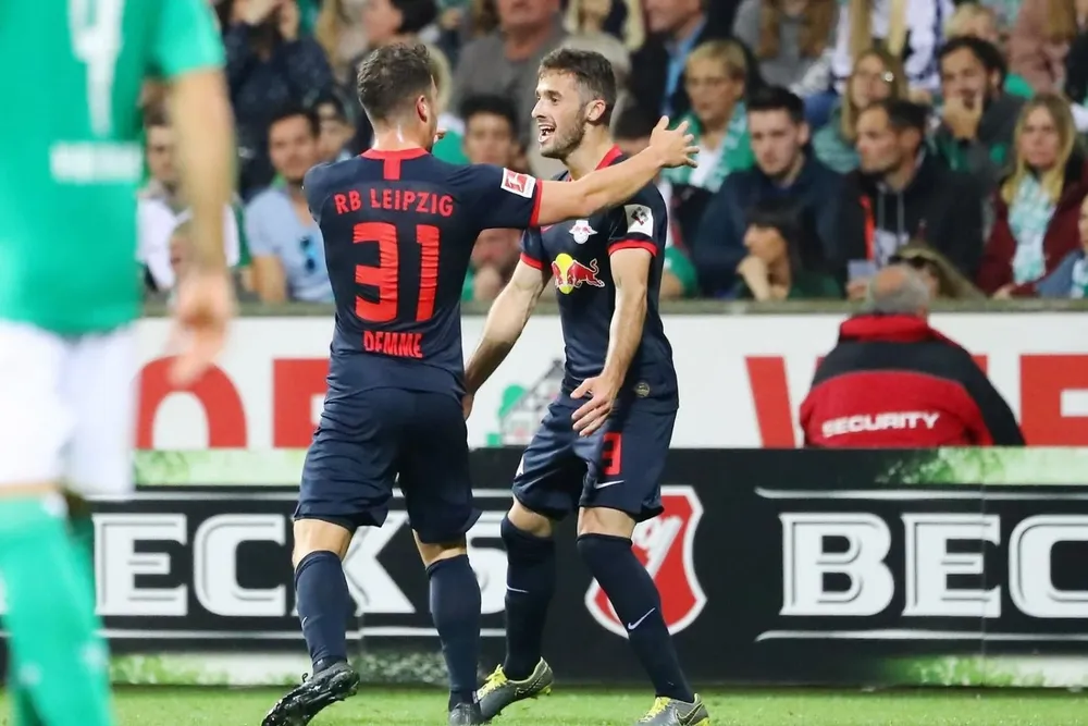 Marcelo Saracchi, marcó el tercer gol de RB Leipzig ante Werder Bremen