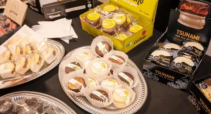 Algunos de los alfajores uruguayos que estarán en el mundial