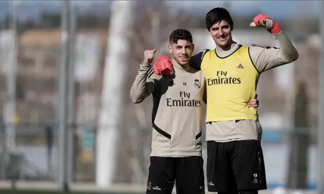 Fede Valverde y Thibout Courtois