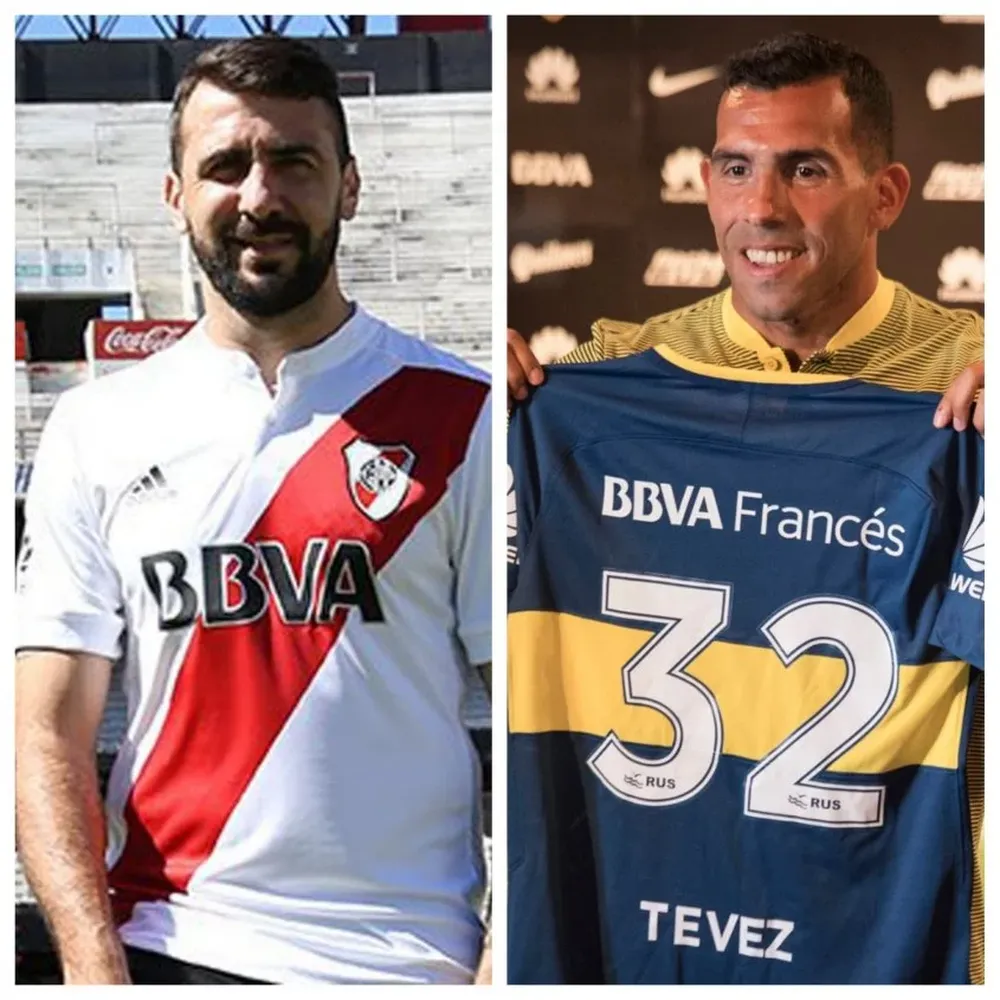 Lucas Pratto y Carlos Tevez