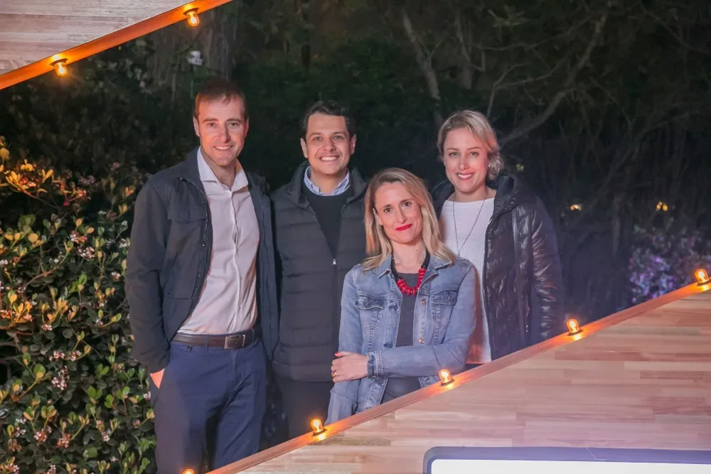 Gabriel López, Guilherme Martins, Malú Bimbatti y Bianca Beccaria