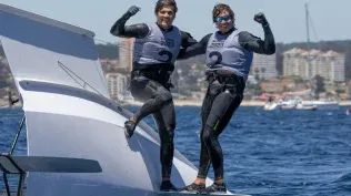 Umpierre y Diz viajaron este martes desde Montevideo a Marsella, sede de la vela en los Juegos Olímpicos 2024