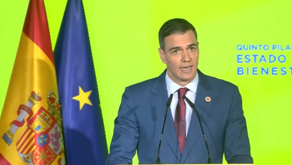 El presidente del Gobierno español, Pedro Sánchez, en el anuncio de las 12 medidas para mejorar el acceso a la vivienda.
