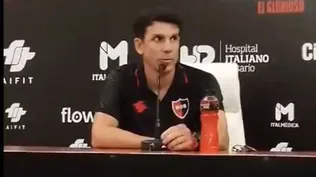 Mauricio Larriera explotó en la conferencia de prensa luego del partido Newells Old Boys ante San Lorenzo