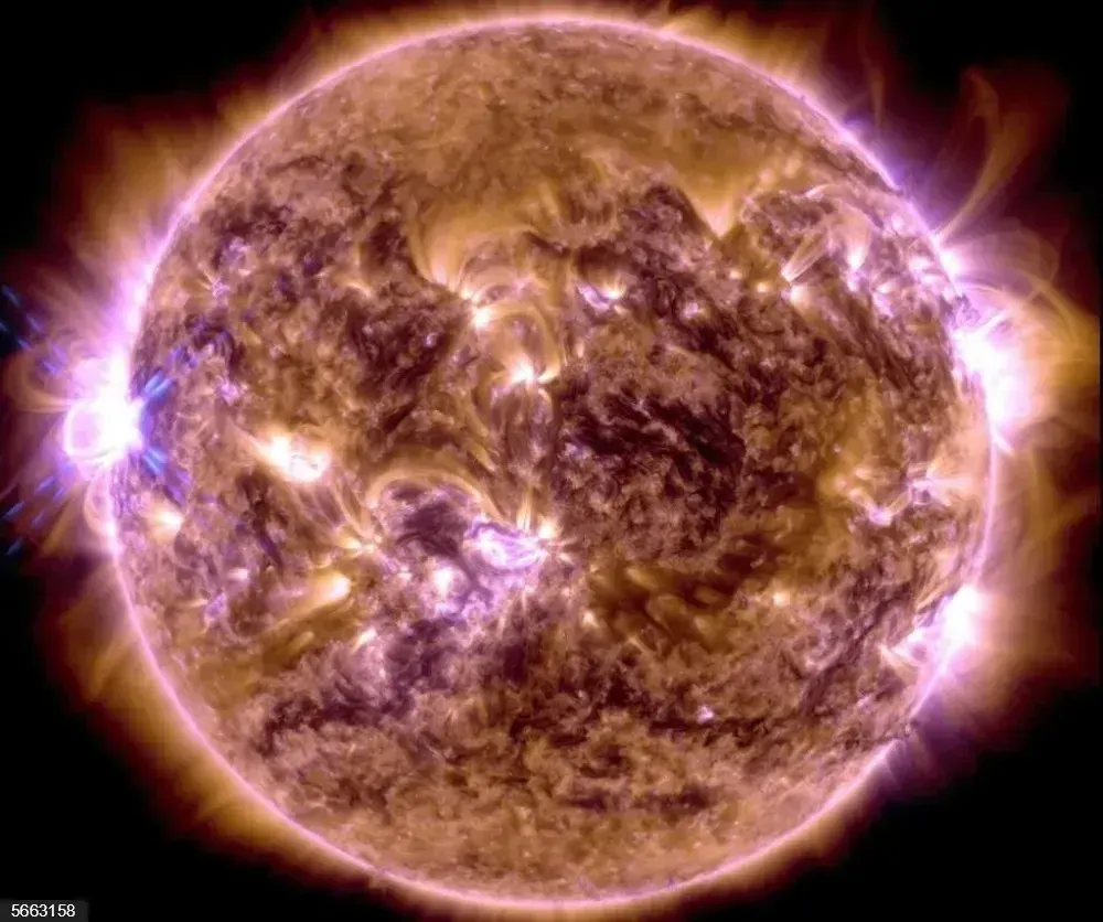 Erupción solar registrada por la NASA
