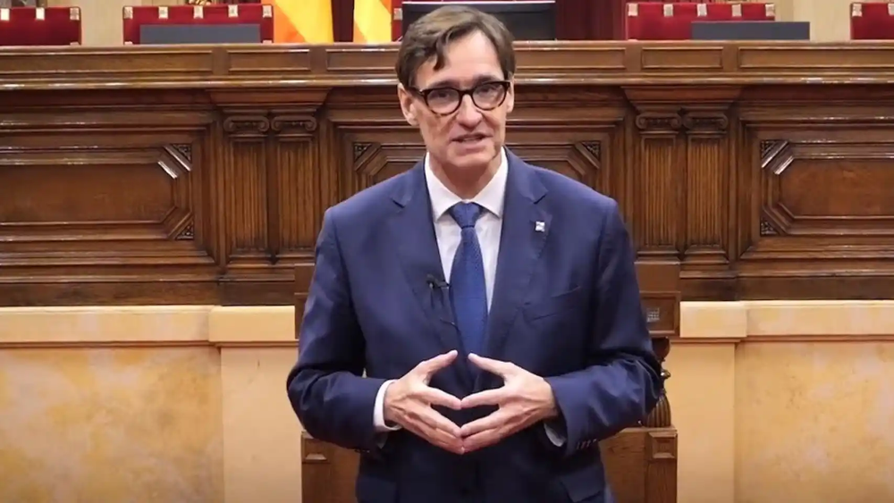 Salvador Illa, líder del Partido socialista catalán.