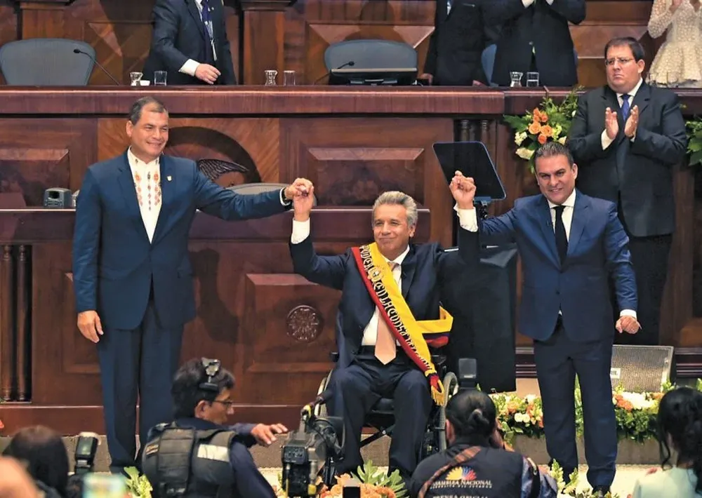 Rafael Correa y Lenín Moreno