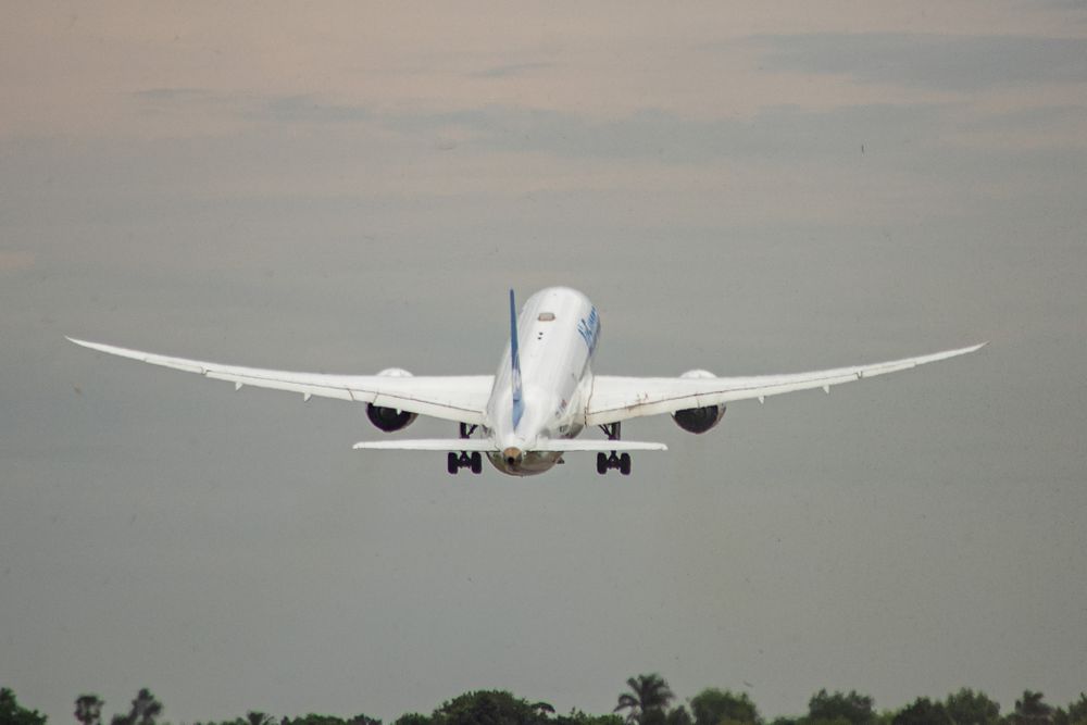 Avión, aeropuerto, viaje, despegue