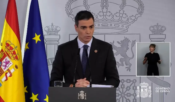 El presidente Pedro Sánchez tras el acuerdo con Junts.