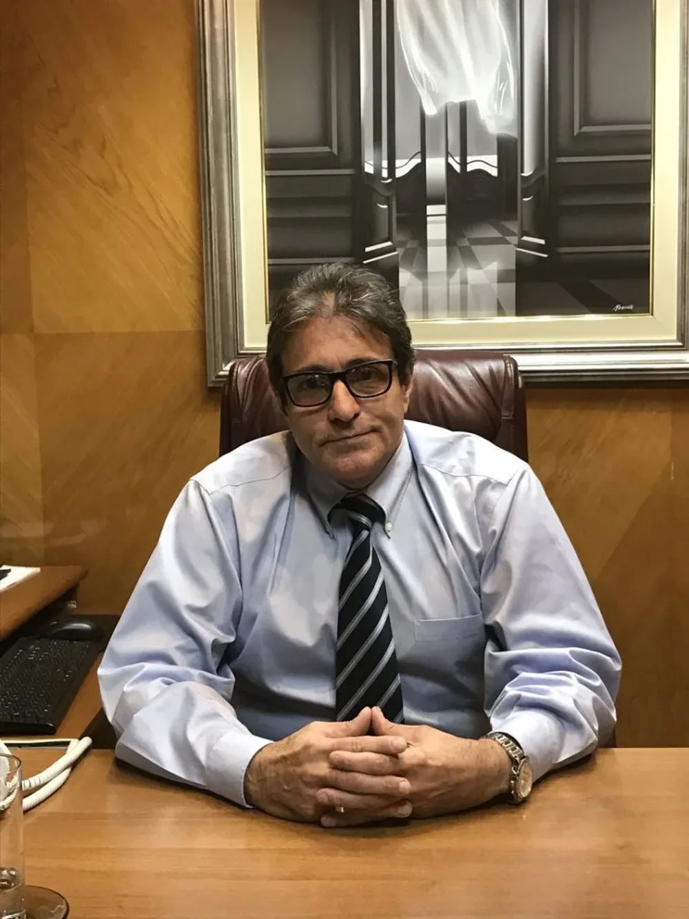 Ministro renunciante Oscar Grecco