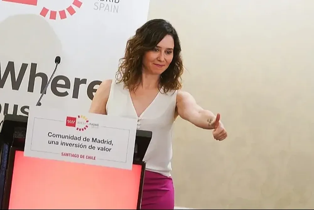 Díaz Ayuso, en su viaje a Chile