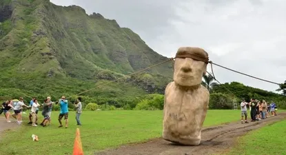 la caminata de los moai