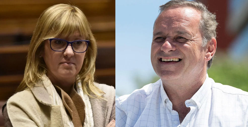 Cristina Lustemberg y Álvaro Delgado