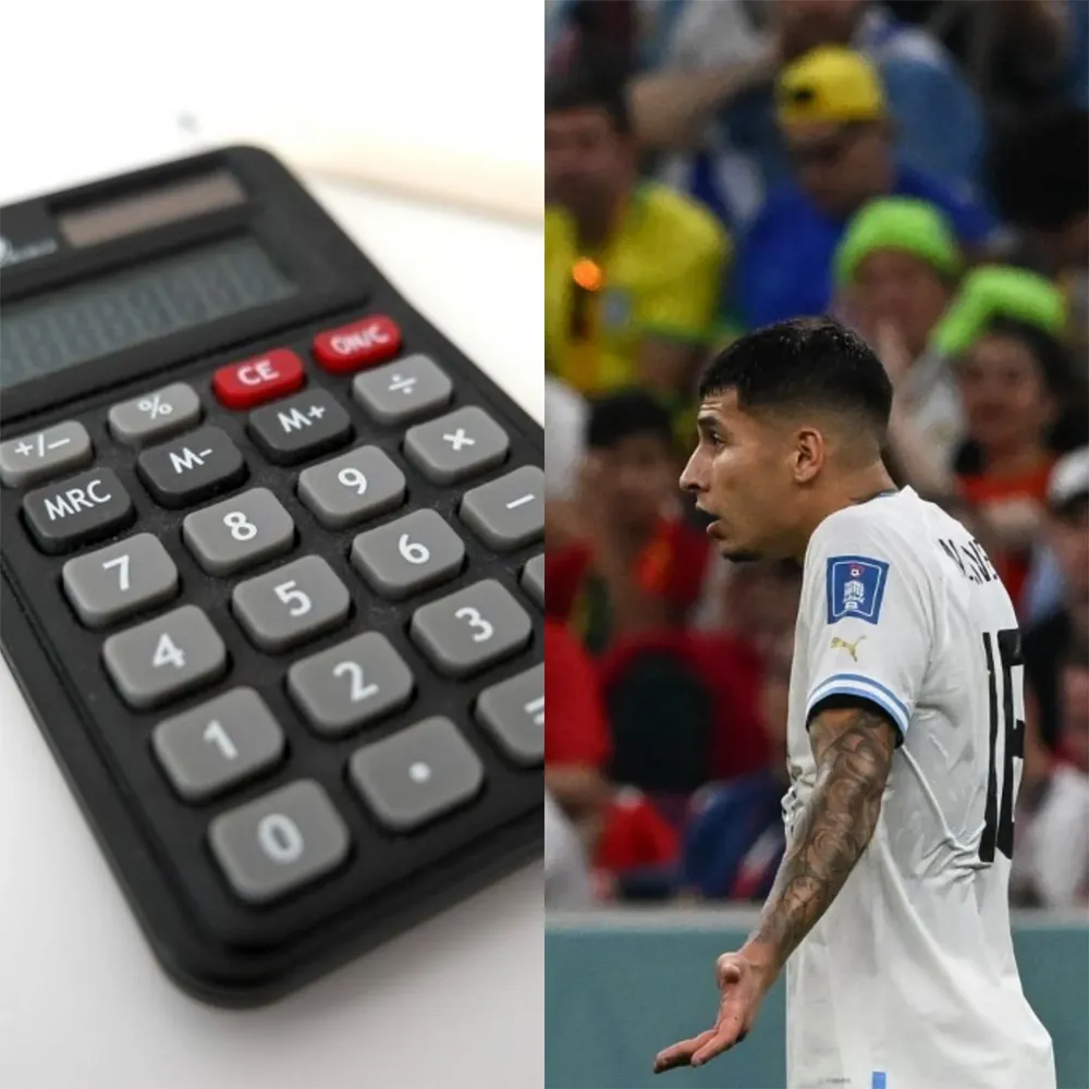 Los uruguayos hacen cuentas con la calculadora para ver las chances de Uruguay en el Mundial