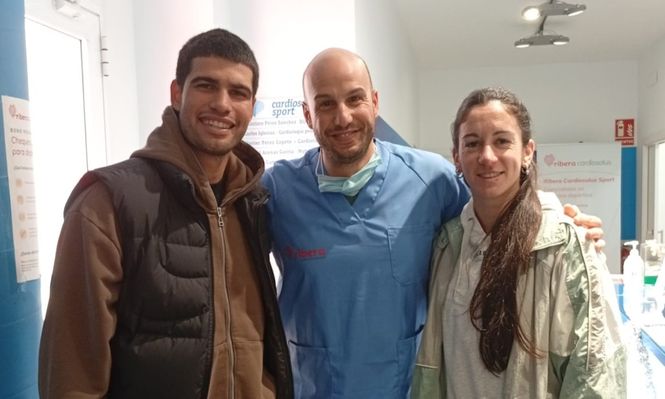 El inesperado encuentro de la uruguaya Pía Fernández y Carlos Alcaraz