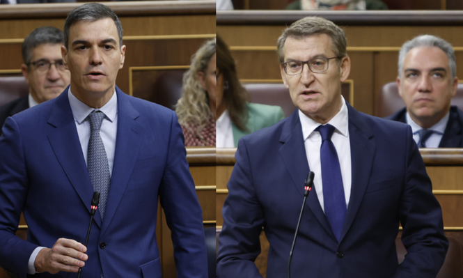 Pedro Sánchez y Alberto Núñez Feijóo.